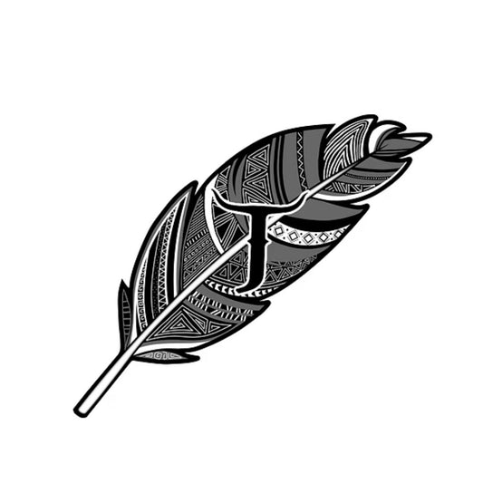 Stciker Pluma negra