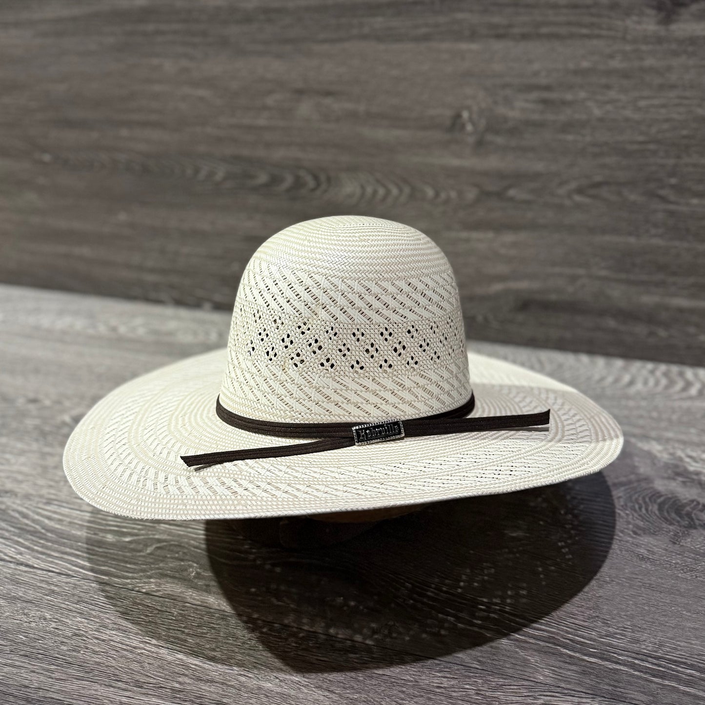 Sombrero Open Bicolor Trenzado Fino
