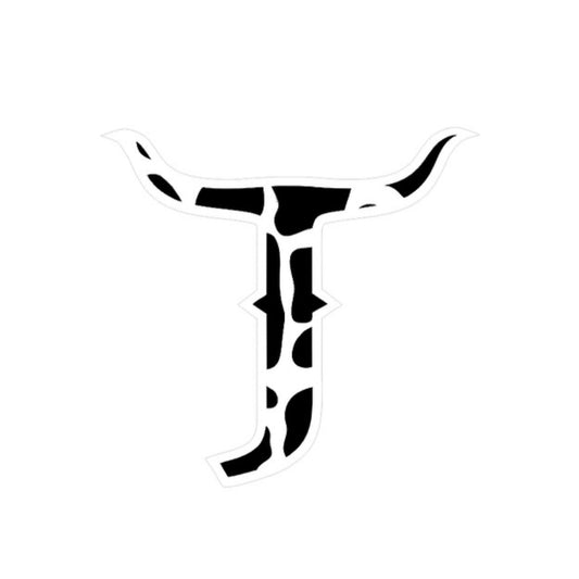 Sticker J Vaca Negro